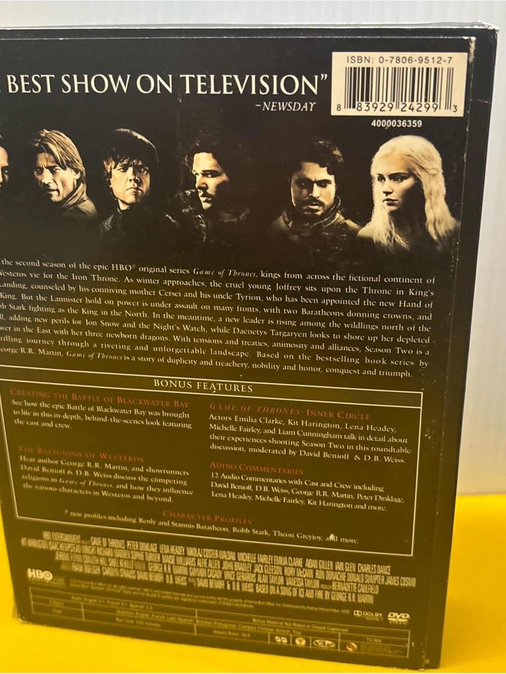 Game of Thrones Complete Second Season DVD Box Set HBO 5-Disc - Picture 5 of 15